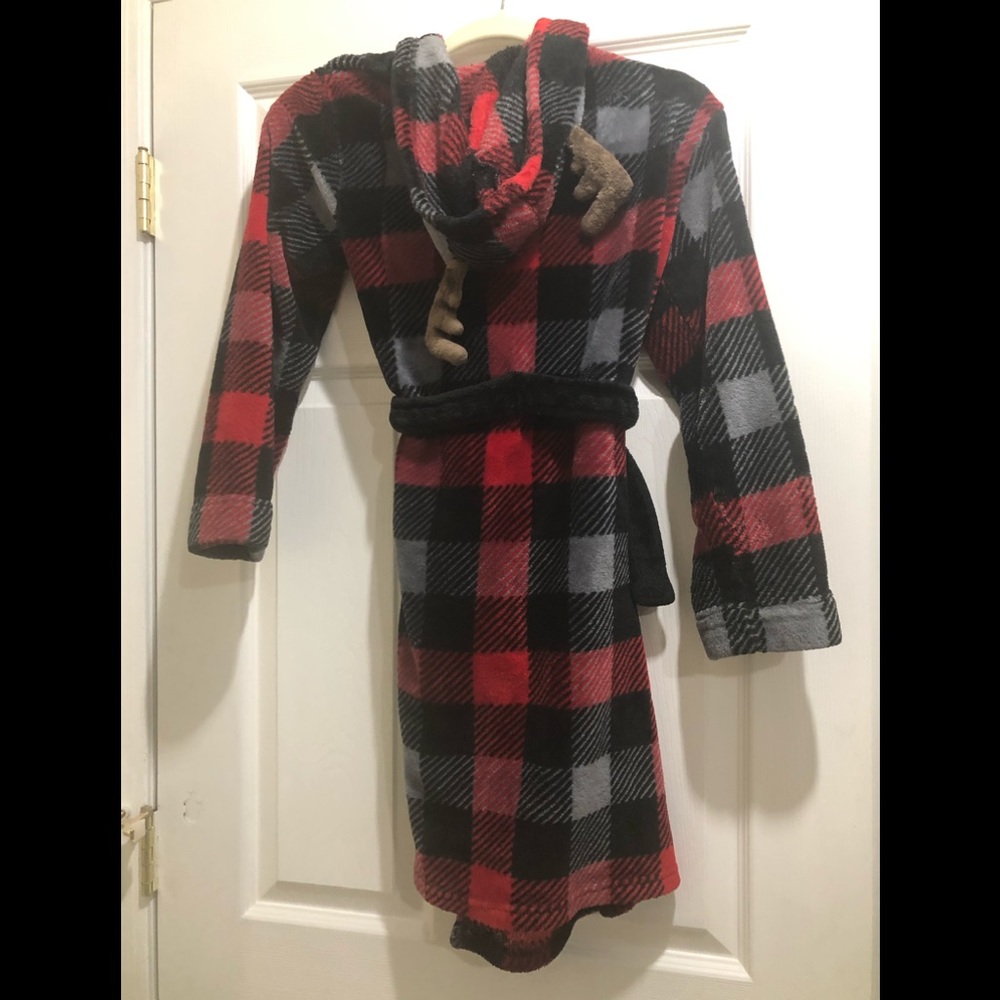 The Children's Place Plaid Antler Robe - Kids